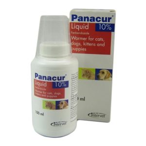 Panacur Small Animal 10% Oral Suspension 100ml Wormer for Cats, Dogs, Puppies & Kittens (NFA-VPS)