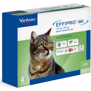 Virbac Effipro Duo Spot On for Cats 4 Pipettes (NFA-VPS)