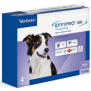Virbac Effipro Duo Spot On For Medium Dogs 10-20kg 4 Pipettes (NFA-VPS)